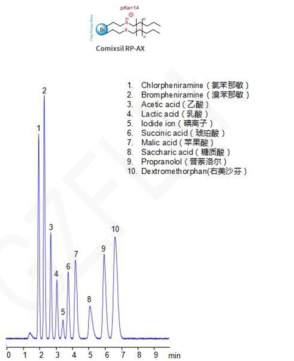 四種堿性藥物和六種酸性抗衡離子的分析